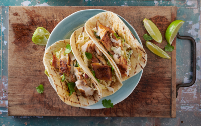 Tilapia Tacos With Creamy Cabbage Slaw