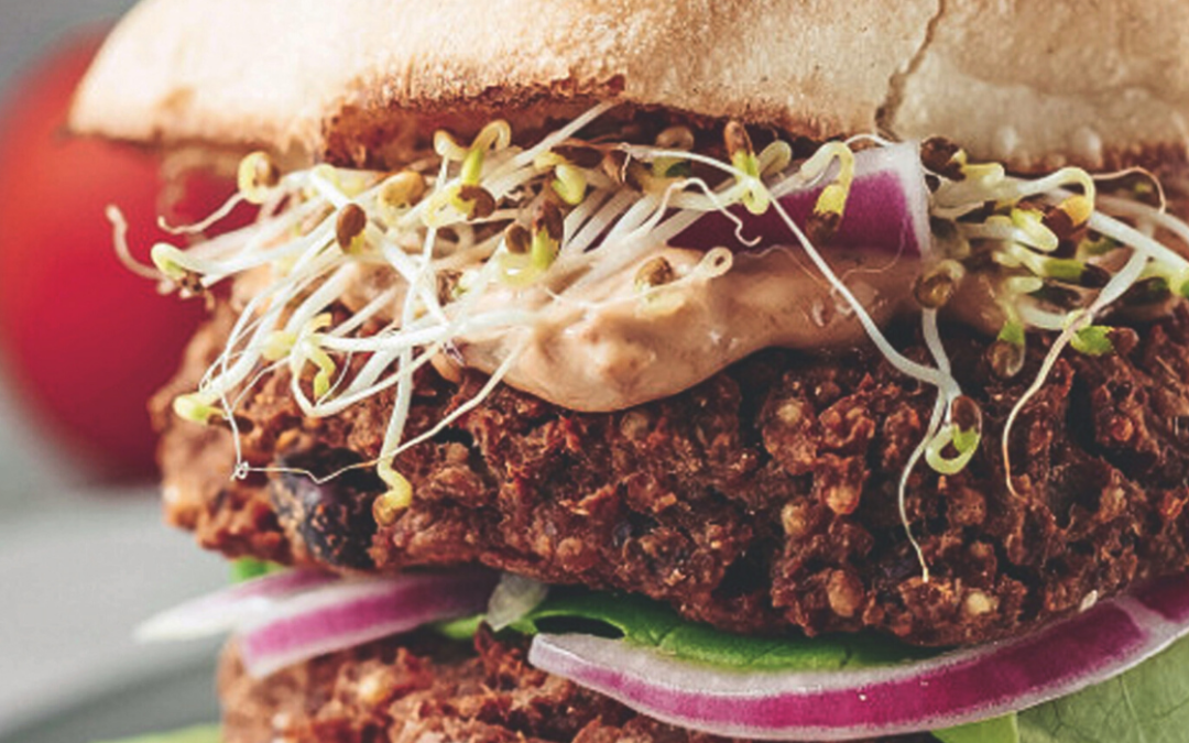 Smoky Maple Tempeh Burgers with Chipotle Aioli