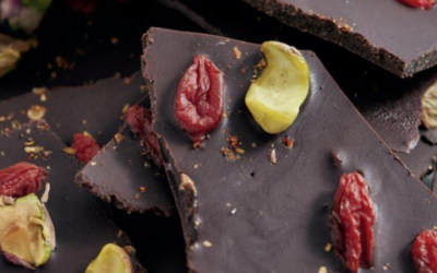 Spicy Pistachio-Goji Bark By Rocco DiSpirito