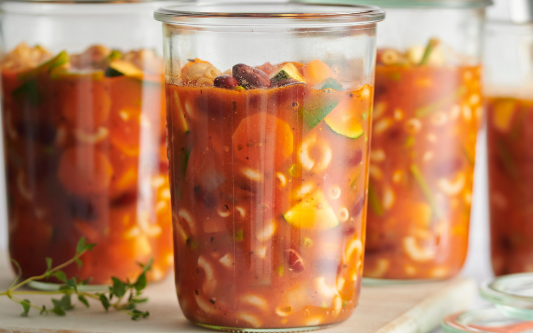 Minestrone Soup with Herbs and Whole-Grain Pasta