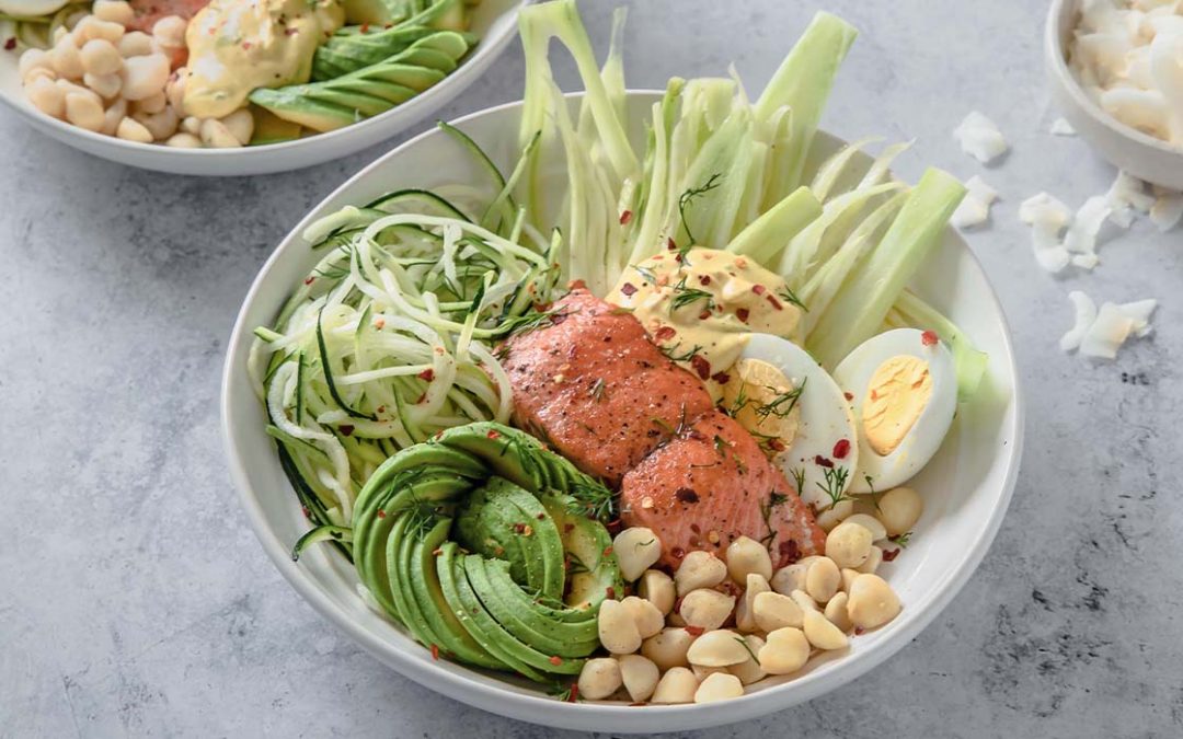 Five-Superfood Salmon Brain Bowl from The New Mediterranean Diet Cookbook