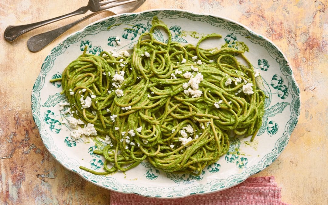 Llubav’s Green Spaghetti Recipe From Simply Julia