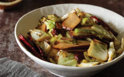 Spiced Tofu with Leeks and Cabbage Recipe From The Vegetarian Chinese Soul Food Cookbook
