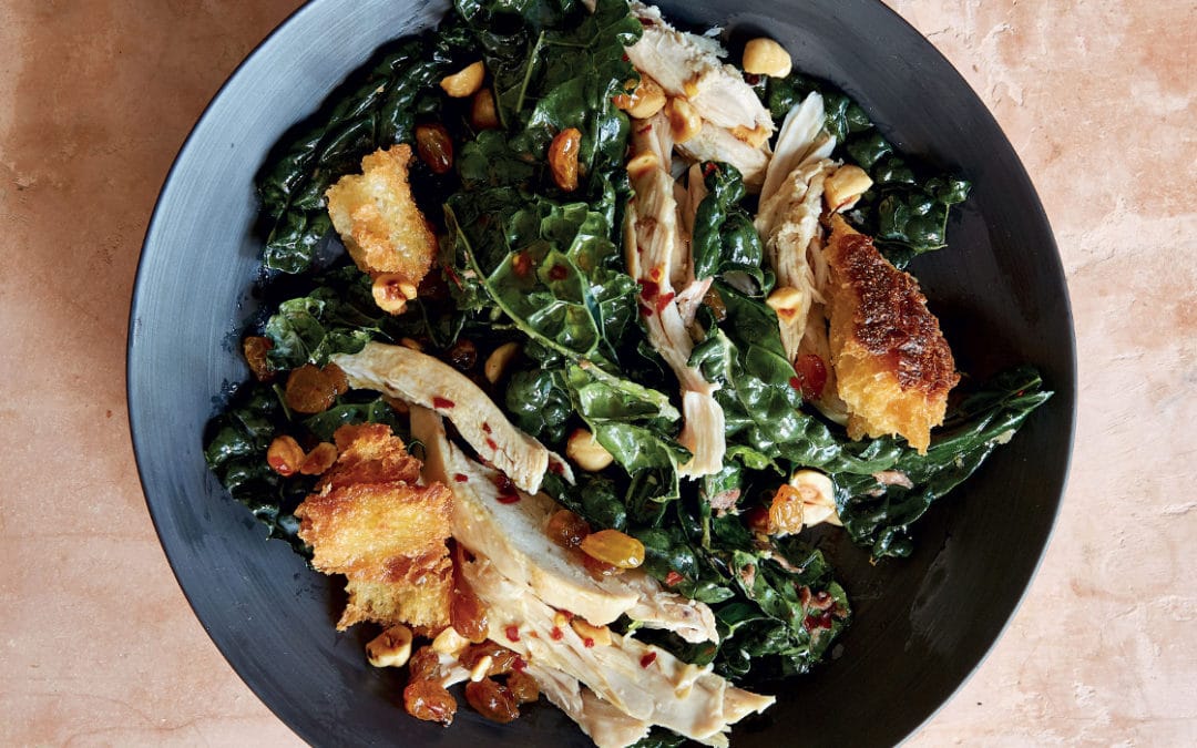 Warm Kale and Chicken Salad with Toasted Hazelnuts and Croutons From ‘Let’s Do Dinner’ by Antoni Porowski